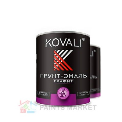 Грунт-эмаль Kovali 3 в 1 с эффектом графита