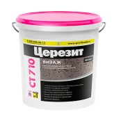 Декоративная штукатурка Церезит СТ 710 VISAGE с фактурой природного камня