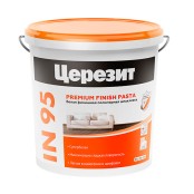 Полимерная шпаклевка Церезит IN 95 готовая белая финишная