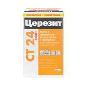 Легкая цементная штукатурка Церезит CT 24 Light
