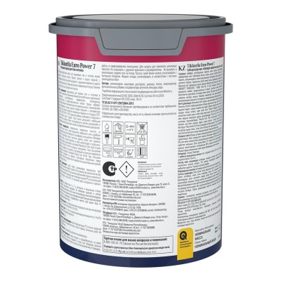 Краска моющаяся для стен и потолков Euro Power-7 (Евро-7) TIKKURILA