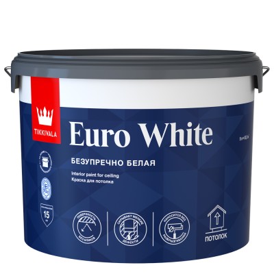 Краска для потолков Euro White TIKKURILA