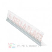 Профиль Bella-Plast &laquo;Капельник ПВХ с сеткой&raquo; для отделки штукатурки