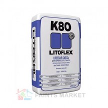Клей для керамогранита и камня LITOFLEX K80 Litokol