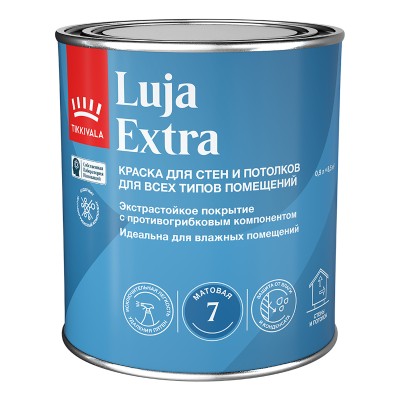 Краска для влажных помещений матовая Luja Extra 7 TIKKURILA