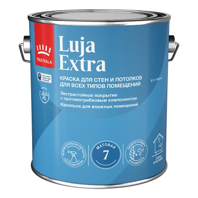 Краска для влажных помещений матовая Luja Extra 7 TIKKURILA