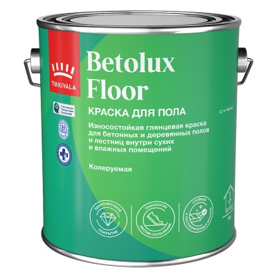 Краска для пола алкидно-уретановая глянцевая Betolux Floor TIKKURILA