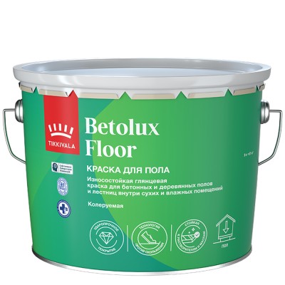Краска для пола алкидно-уретановая глянцевая Betolux Floor TIKKURILA