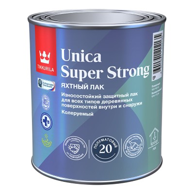 Лак универсальный износостойкий полуматовый Unica Super Strong TIKKURILA