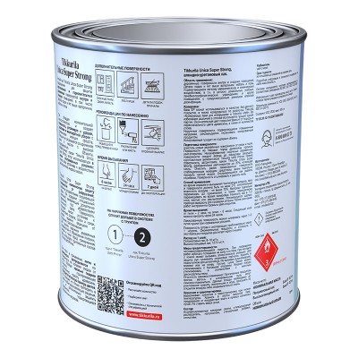 Лак универсальный износостойкий полуматовый Unica Super Strong TIKKURILA