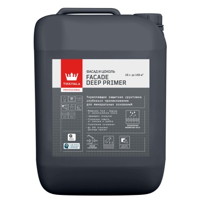 Грунтовка для фасада и цоколя Facade Deep Primer TIKKURILA